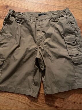 5.11 Tactical Men's Dark Tan Cargo Shorts